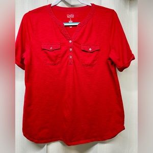 Women’s Croft & Barrow red pull on top size PL
